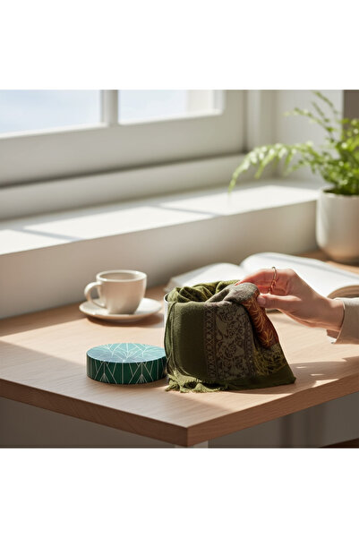 Işıldayan Kutular Patterned Colorful Shawl – Comes with a Gift Box