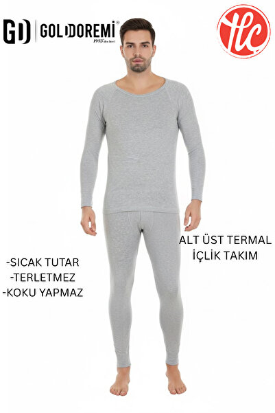 gd goldoremi Men's Warm, Anti-Sweat, Odor-Free, Long-Sleeved Thermal Underwear Set
