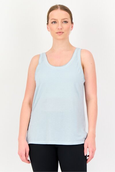 Nike Women Sportswear Fit Sleeveless Yoga Tank Top, Pale Blue