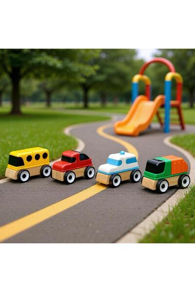 IKEA COZY ROOM - LILLABO araç seti, çok renkli, 4 adet araç