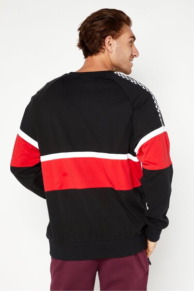 Puma Men Sportswear Fit Long Sleeve Running Sweatshirt, Multicolor