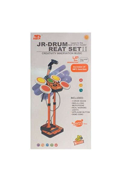 Generic JR-Drum Real Set 2nd Generation Creative Music Toy for Kids
