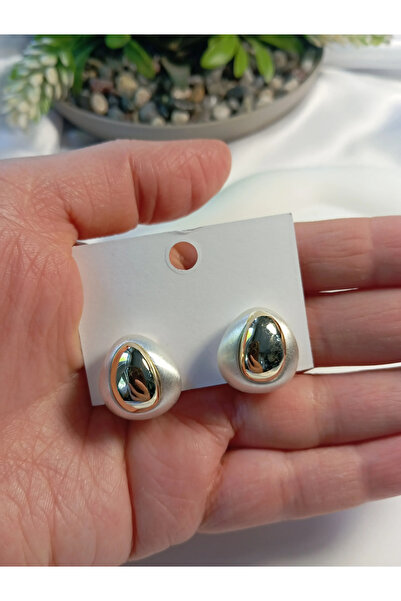 EUROAKSESUAR Detailed Brass Earrings