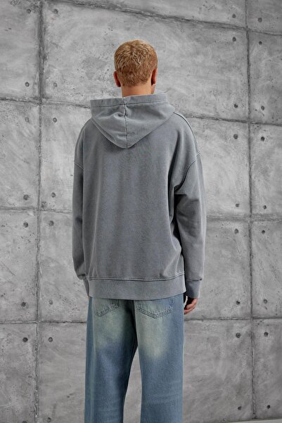 NOMARC Φούτερ καπνιστό F1 PRINTED με κουκούλα oversized