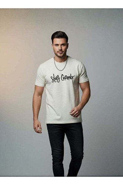 Naxun White Graphic T-Shirt "Stay Curious" – Unisex