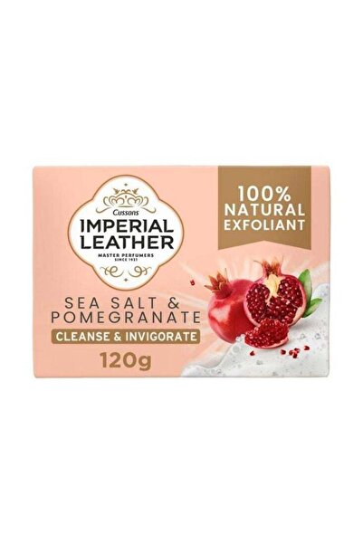 Imperial Leather Sea Salt & Pomegranate Soap – 100% Natural Exfoliant, 120g