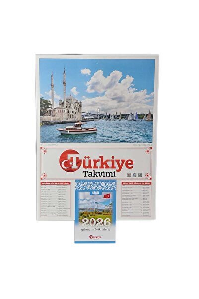 Türkiye 2026 YILI YAPRAKLI DUVAR TAKVİMİ DİNİ TAKVİM 1 ADET