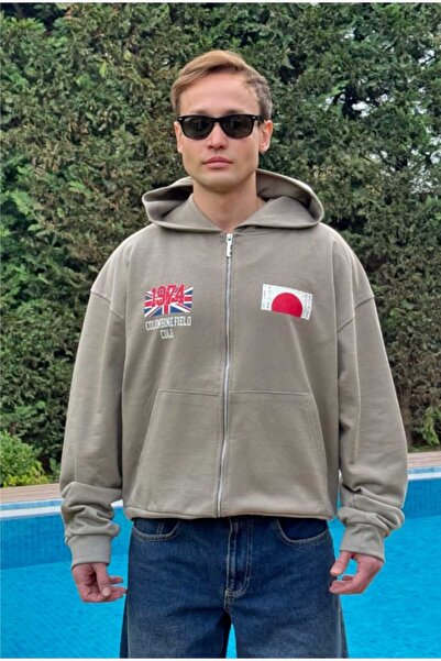 serline Premium War Baskılı Oversize Zip