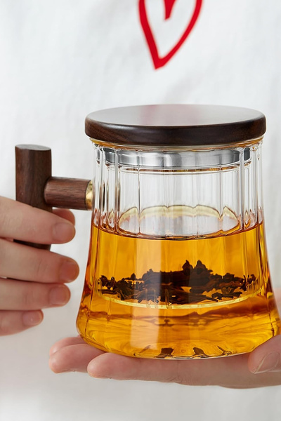 Home Norlen Borosilikat Cam Akasya Kapaklı Bitki Çayı Demleme Kupası – Isıya ...