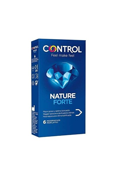 control واقيات ذكرية من نيتشر فورتيه - أكثر سمكًا مع تشحيم مثالي (6 واقيات ذك...