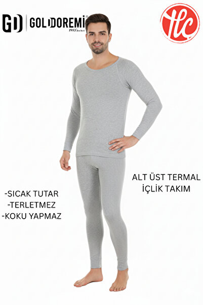 gd goldoremi Men's Warm, Anti-Sweat, Odor-Free, Long-Sleeved Thermal Underwear Set