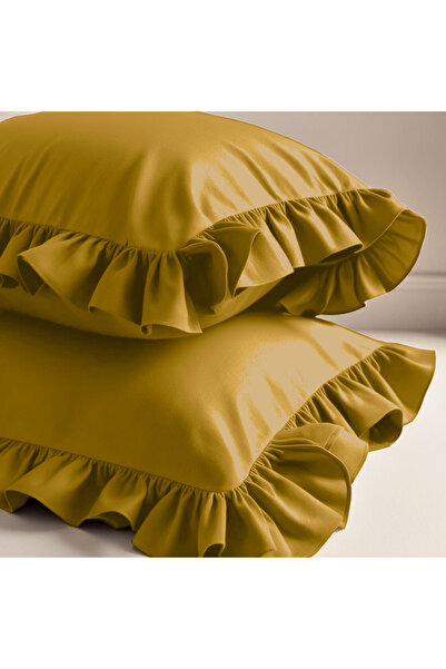 Sabia 100% Cotton 62 Thread Count (155 Tc) 50X60 cm Ruffled Pillowcase Set