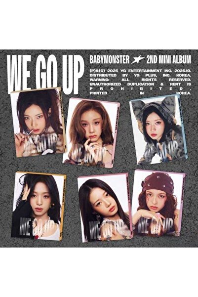 Kpop Dünyasi BABYMONSTER – 2nd MINI ALBUM [WE GO UP] (PATTERN Ver.) (Random - Rasgele Üye)