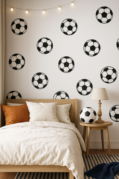 sanatıbedi Autocolant de perete pentru camera copiilor cu tematică fotbal - a...