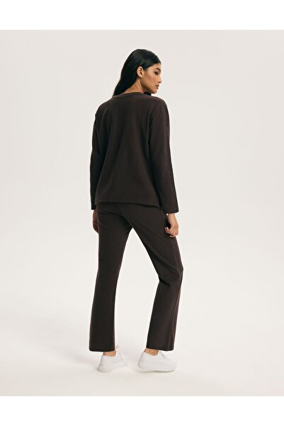 ESOTIQ Women's Two Piece Outfit Set Long Sleeve Sweatshirt & Trousers Sweatsuit Homewear Loungewear | Ciri