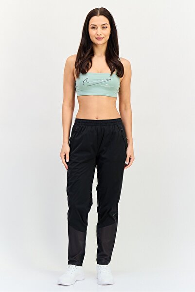 Nike Women Storm Fit Brand Logo Running Track Pants, Black