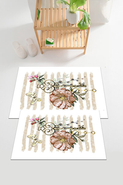 EVİMSEN طقم مقعد المرحاض الرقمي مطبوع ذو القاعدة القابلة للغسل وغير القابلة ل...