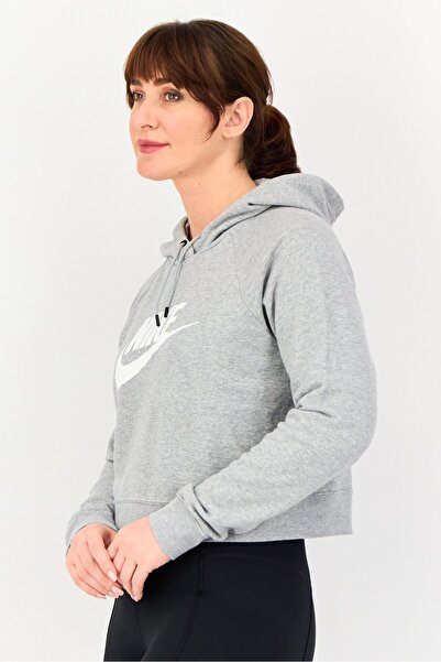Nike Women Sportswear Fit Long Sleeve Outdoor Hoodie, Grey