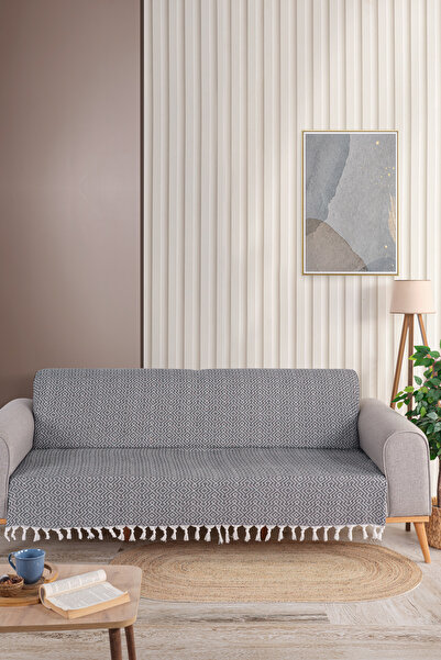 Babada Home 175x210cm Akasya Desen - Saçak Bağlamalı Koltuk Örtüsü