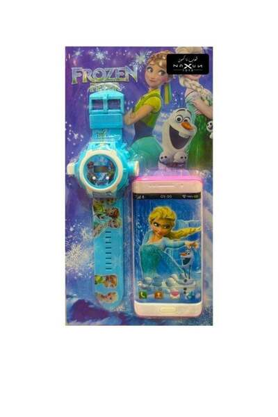 DİSNEY PRİNCESS Frozen Fever Watch and Phone Toy Set – Elsa & Anna Kids Gift