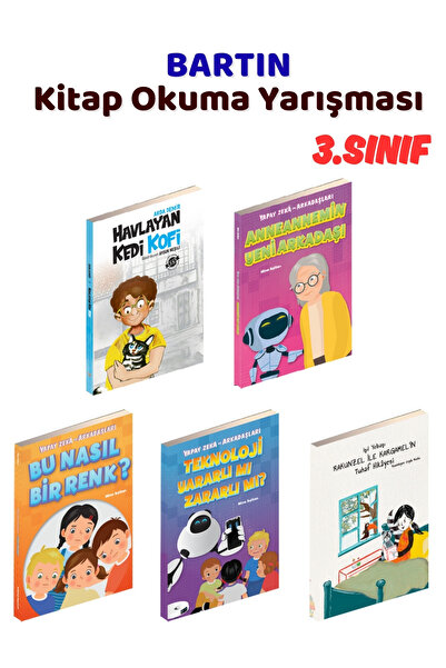 Yağmur Çocuk BARTIN Kitap Okuma Yarışması 3.Sınıf Kitapları, 5 Kitap Set, 3.S...