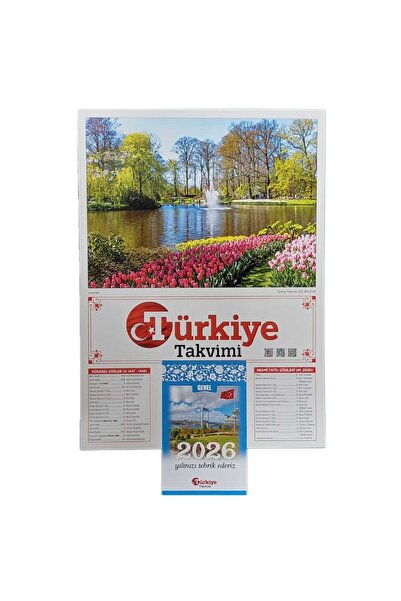Türkiye 2026 YILI YAPRAKLI DUVAR TAKVİMİ DİNİ TAKVİM 1 ADET