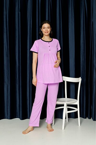 HATEX SOFT TEXTURED MATERNITY PAJAMAS SET