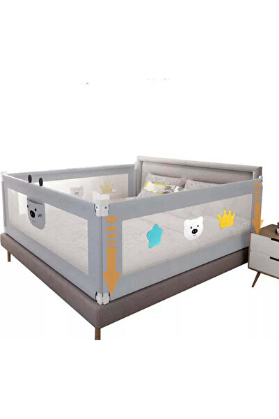 buz Set de 3 bare de siguranță pentru pat glisant, reglabile pe înălțime 68-98 cm (alegeți 160/180/200)