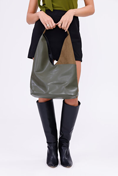 CELESTIAL COLLECTION Yeni Sezon Stella Çift Taraflı Süet ve Suni Deri Mıknatıslı Omuz Çantası