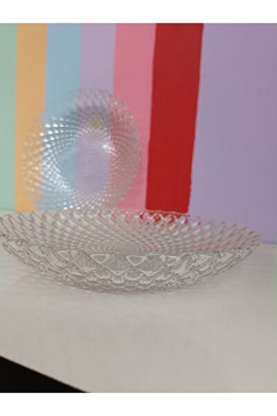 DEKOR ZÜCCACİYE HOME 12-Piece Cut Glass Dinner Plate