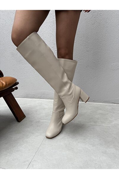 Elvinin Tarzı ليندا (بيج) مزخرفة بالفرو