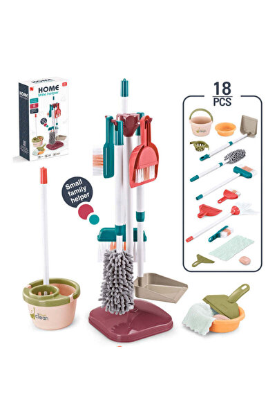 buz Children's house cleaning set with bucket, mop and other accessories, 18 ...
