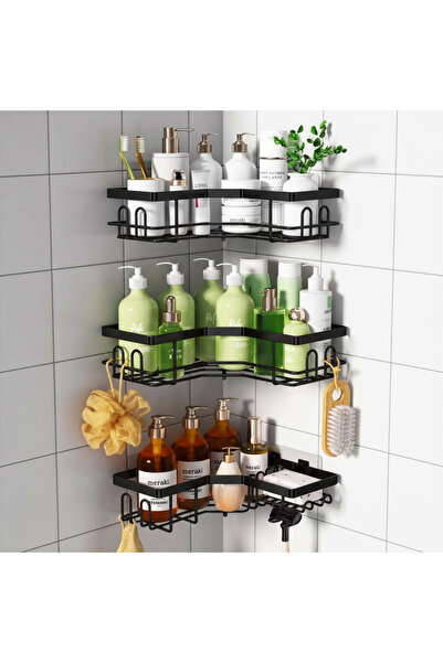 Gadgetry Raft de Dus, Etajera Baie si Bucatarie, Din Otel Inoxidabil, Organiz...