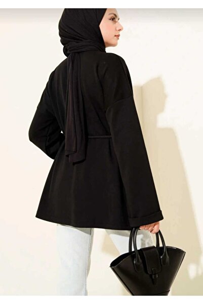 MODA VEDAT Crew Neck Rope Belted Tunic