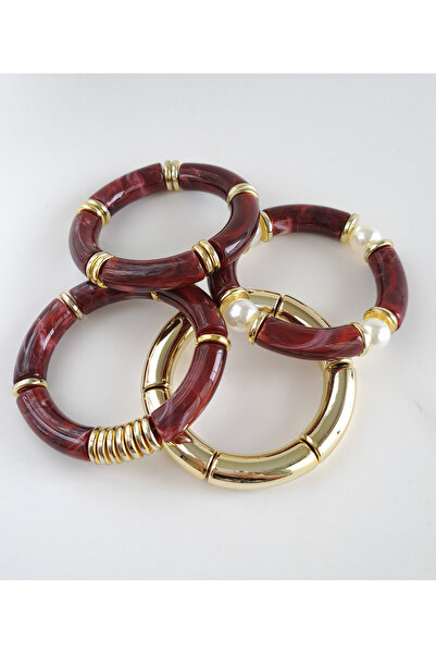 Genel Markalar Kemik 4lü Lastik Bileklik Seti