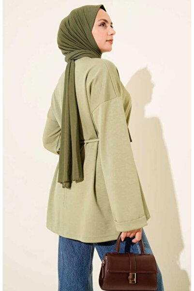 MODA VEDAT Crew Neck Rope Belted Tunic