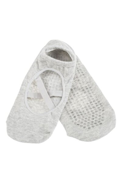 ANTBRO Yoga & Pilates Grey Anti-slip Socks for Women (36-42) - 1 pair