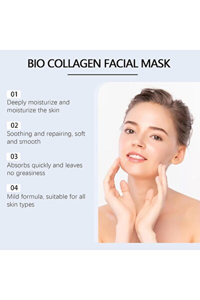 EELOHE Collagen Face Mask - Anti-Wrinkle Overnight Hydrating Hydrogel 1PC PCK