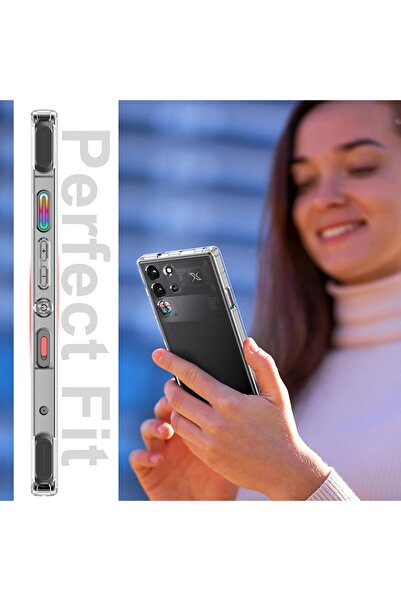 HYX Case for Red Magic 10 Pro / 10S Pro - Crystal Clear Hard Back + Soft TPU Bumper