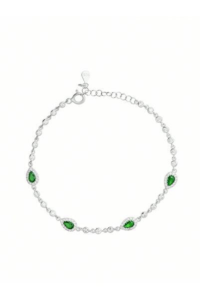 FELICELY Bratara Argint 925 Green Issa