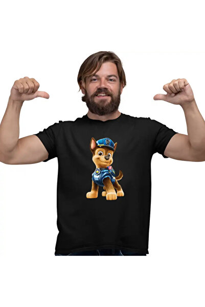 OEM Tricou Barbati Paw Patrol Chase Patrula Catelusilor Politist