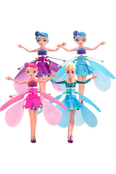 Wulf Essentials دمية الأميرة الجنية الطائرة وولف ماجيك - لعبة جنية طائرة قابلة لإعادة الشحن عبر USB