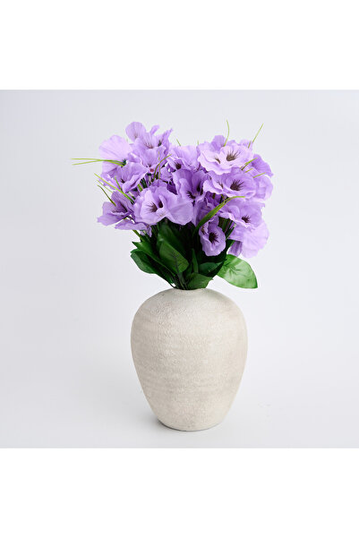 Artificiale Rolio Artificial Petunia Flower Bouquet - 5 Strands per Color (Red, Pink, Purple, Yellow) - Purple