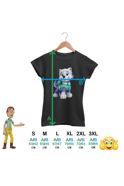 OEM Paw Patrol Everest Women's T-Shirt Firefighter Paw Patrol