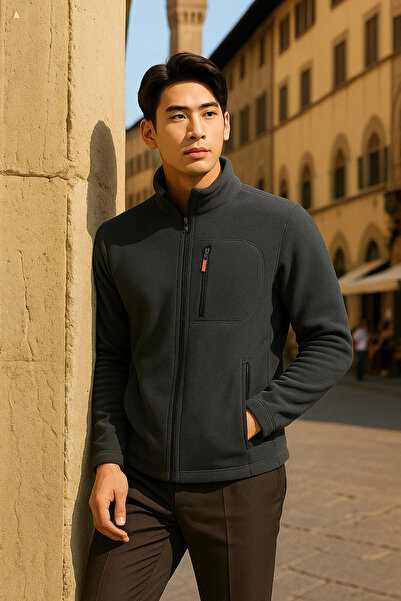 COMBİNE MİCHAİL Ανδρικό χειμερινό καθημερινό χοντρό καπνιστό φλις