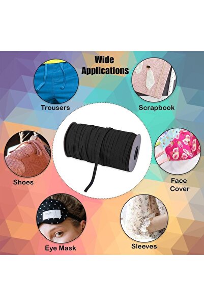 OEM Black Sewing Elastic 6m x 6mm