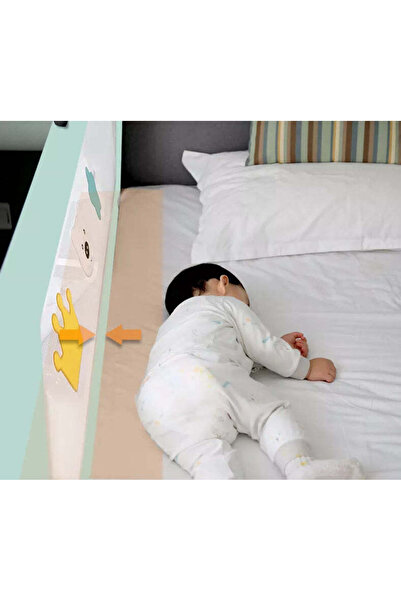 buz Set de 3 bare de siguranță pentru pat glisant, reglabile pe înălțime 68-98 cm (alegeți 160/180/200)