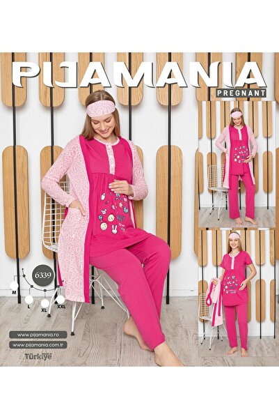 HATEX مجموعة بيجامات للحوامل ذات ملمس ناعم