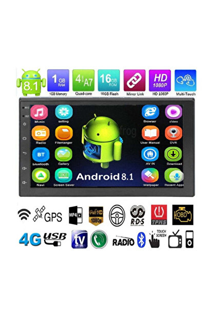 buz Android Car Navigation, MP5 Radio DVD Player, Video, GPS, 7 inch, 2 DIN, WiFi
