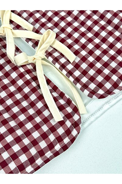 Tiny Bordo pötikareli yelek